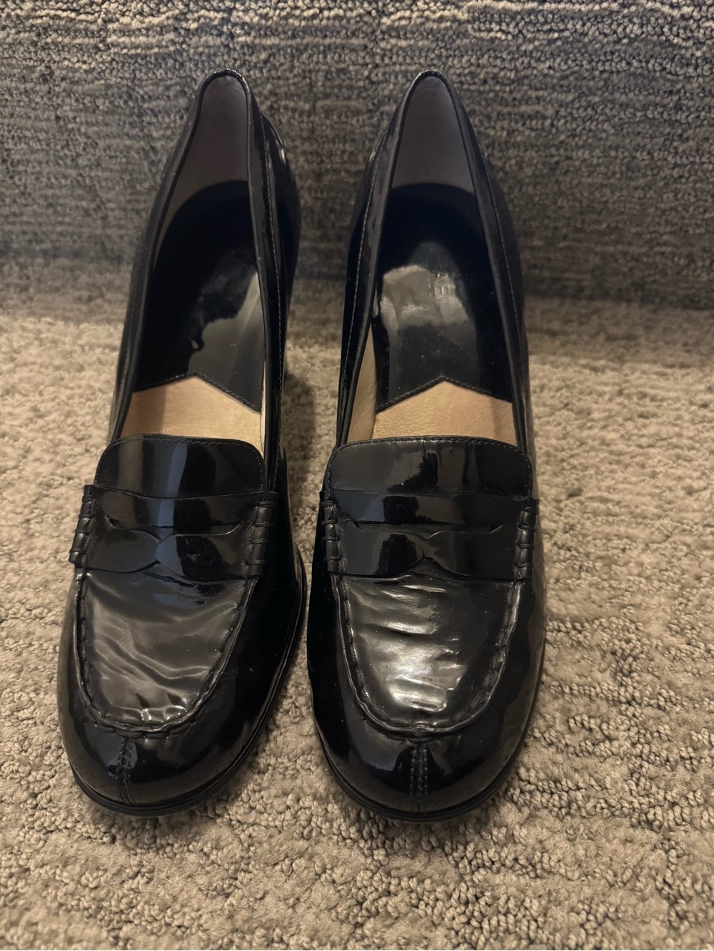 Size 9.5 Michael Kors Black Patent Leather Loafers